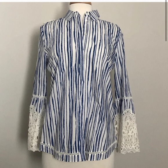 Koby Halperin Ginnie Sleeves Blouse Size Small - Picture 2 of 9
